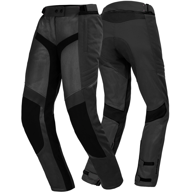 Moteriškos "Shima Jet Black" motociklininko kelnės
