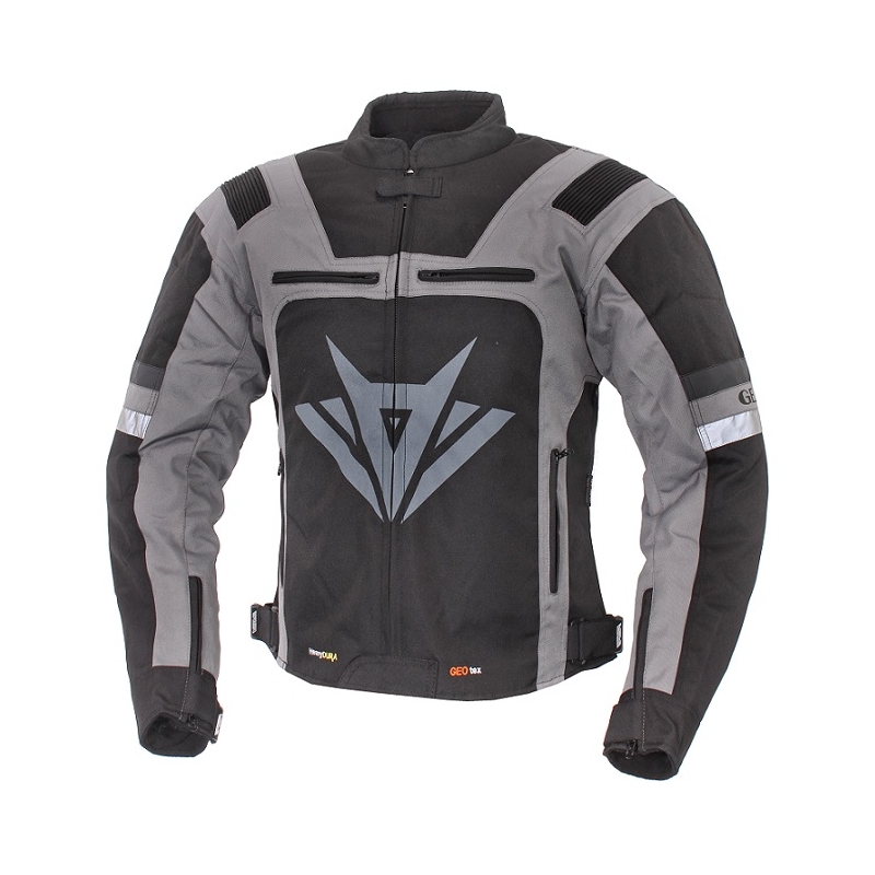 Bunda na motorku RSA Gear černo-šedá výprodej