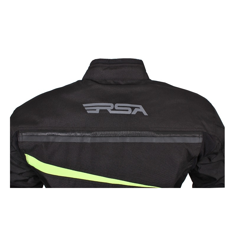 Bunda na motorku RSA Razor černo-fluo žlutá výprodej