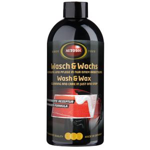 Šampūnas su vašku "Autosol Wash and Wax" 500 ml