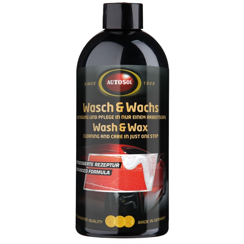 Šampūnas su vašku "Autosol Wash and Wax" 500 ml