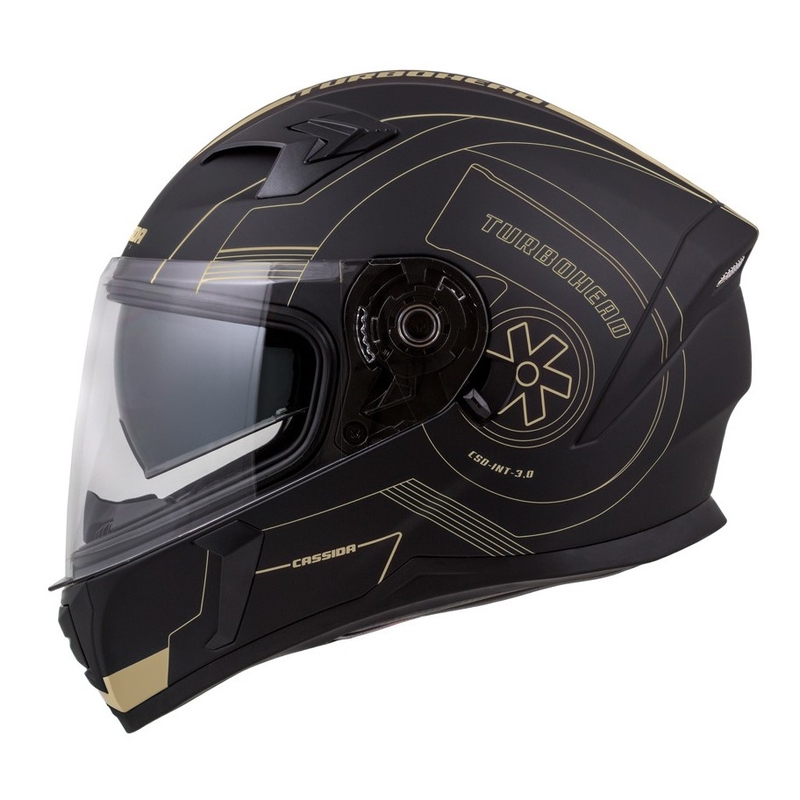 Integrální přilba Cassida Integral 3.0 Turbohead černo-zlatá