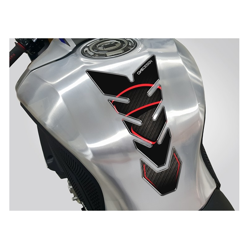 Degalų bako dangtelis Spausdinti - Black Edition juoda-raudona