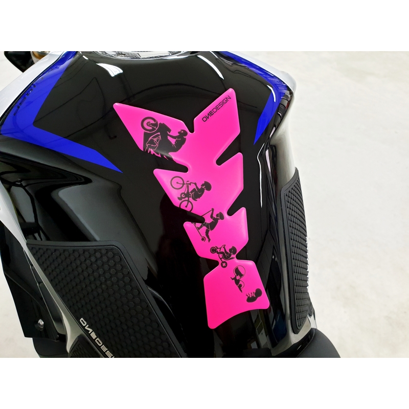 Degalų bako lipdukas Spausdinti - Moon fluo pink