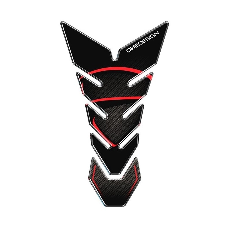 Degalų bako dangtelis Spausdinti - Black Edition juoda-raudona