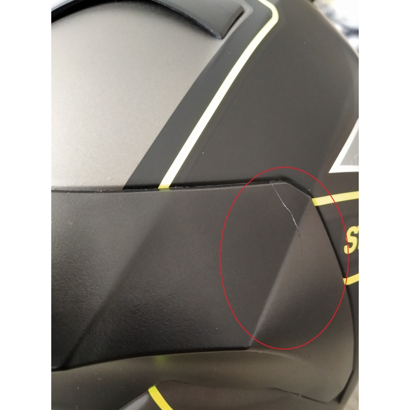 Integral motociklininko šalmas Street Racer SR I1 juodai pilkas fluo geltonas - II klasė