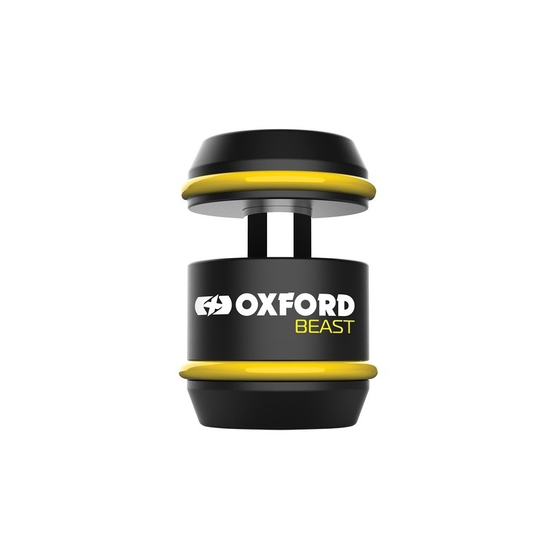 Zámek na motocykl Oxford Beast Lock černo-žlutý výprodej
