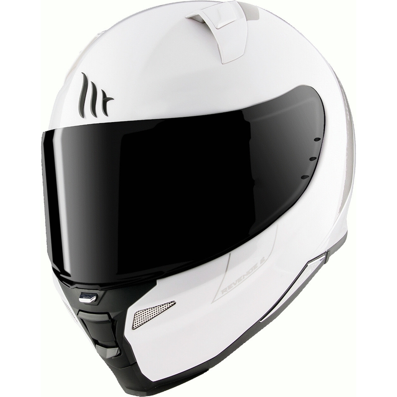 MT Revenge 2 Solid White Gloss Integral Motociklininko šalmas išpardavimas
