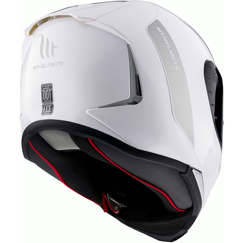 MT Revenge 2 Solid White Gloss Integral Motociklininko šalmas išpardavimas
