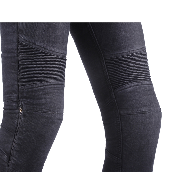 Moteriški Street Racer Spike II Slim fit CE džinsai black