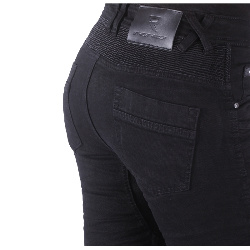 Moteriški džinsai Street Racer Stretch II Slim fit CE black