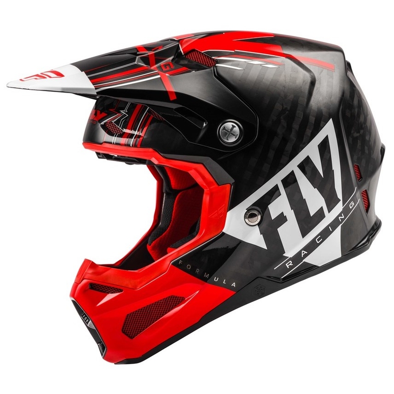 Motokrosová přilba FLY Racing Formula Vector černo-bílo-červená