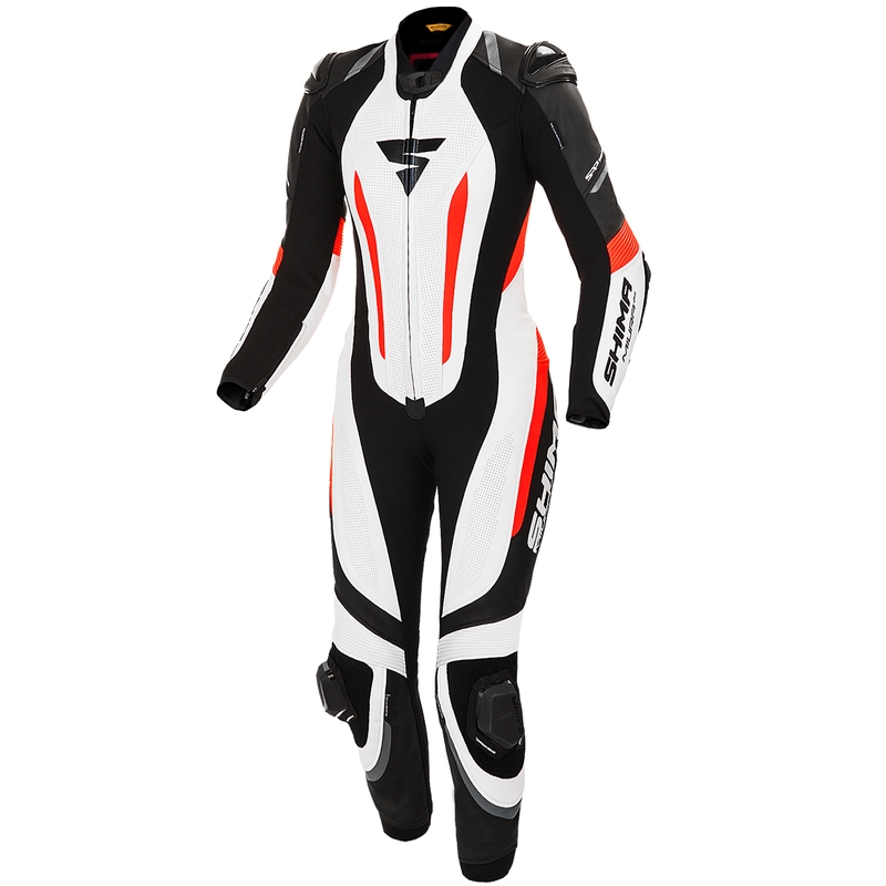Moteriškas vientisas kostiumas Shima Miura RS white-black-fluo red