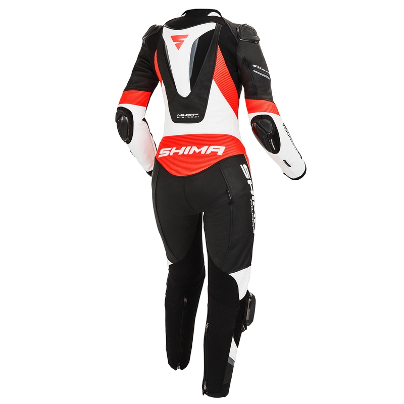 Moteriškas vientisas kostiumas Shima Miura RS white-black-fluo red