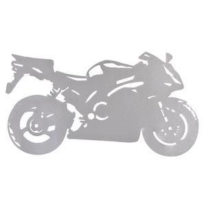 Lipdukas siluetas Sport Bike sidabro