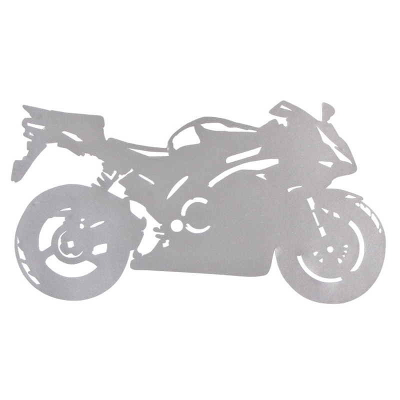 Lipdukas siluetas Sport Bike sidabro