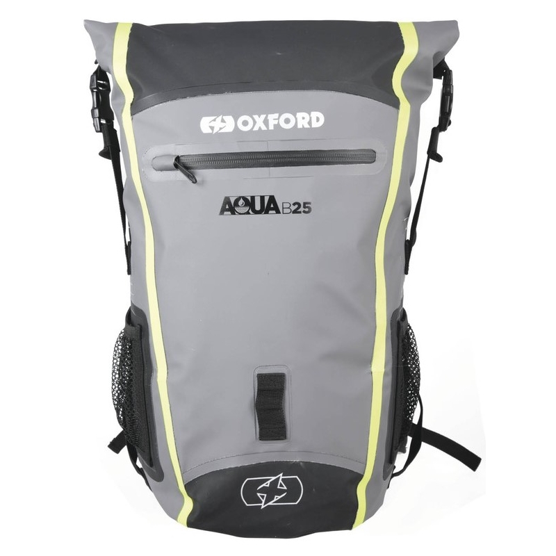 Neperšlampama "Oxford Aqua B25" juoda-pilka-fluo geltona 25 l kuprinė