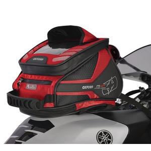 Bagažinės ir balnelio krepšys Oxford M4R Tank 'n' Tailer juoda ir raudona
