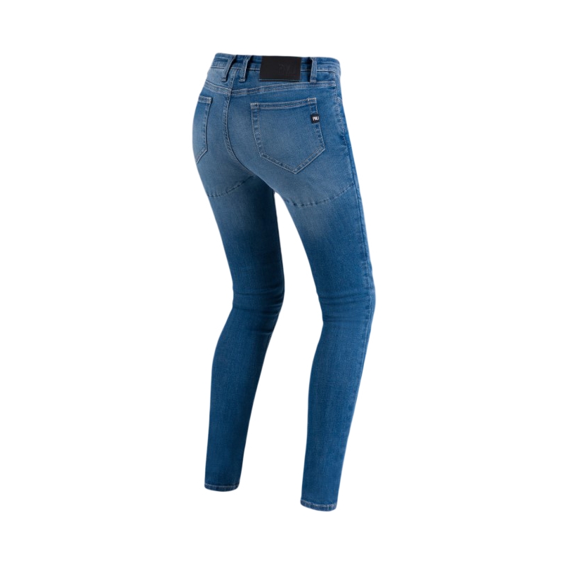 Moteriški džinsai PMJ Skinny Motorcycle Jeans Blue išpardavimas