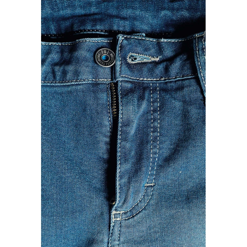 Moteriški džinsai PMJ Skinny Motorcycle Jeans Blue išpardavimas