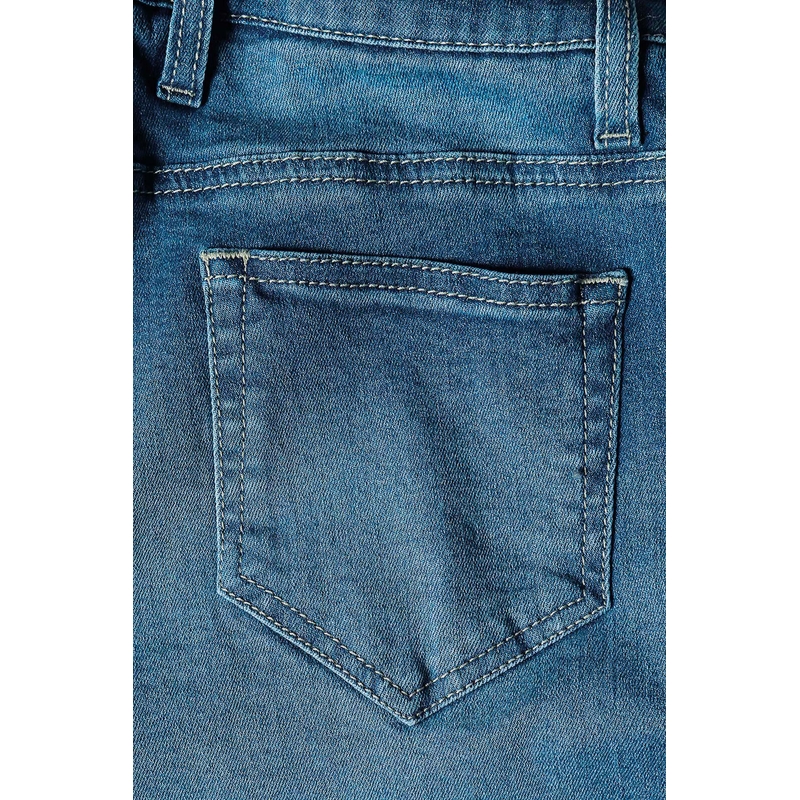 Moteriški džinsai PMJ Skinny Motorcycle Jeans Blue išpardavimas