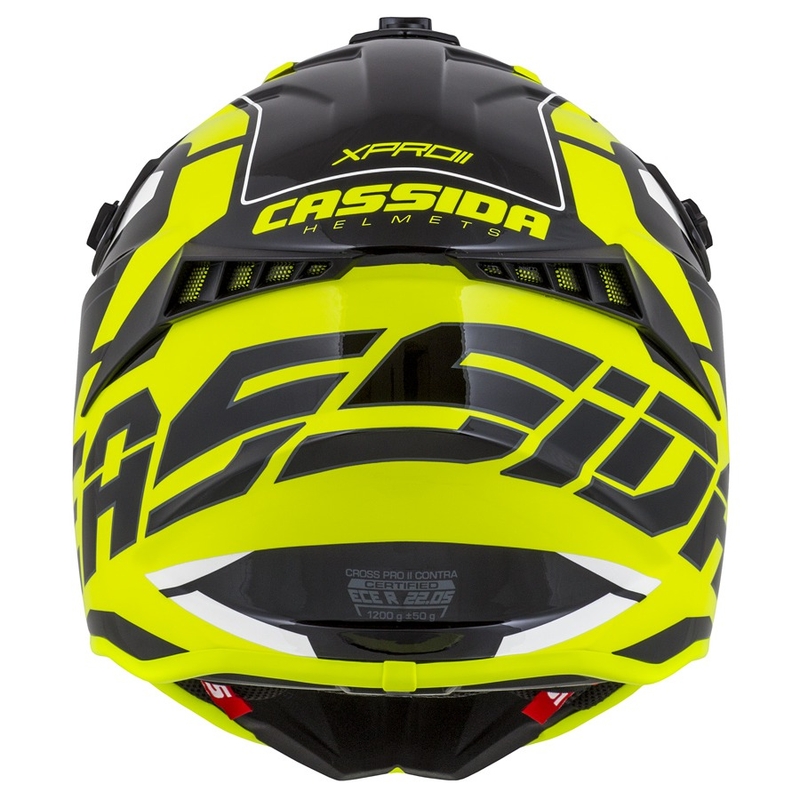 Motokrosová přilba Cassida Cross Pro II Contra fluo žluto-šedo-černá
