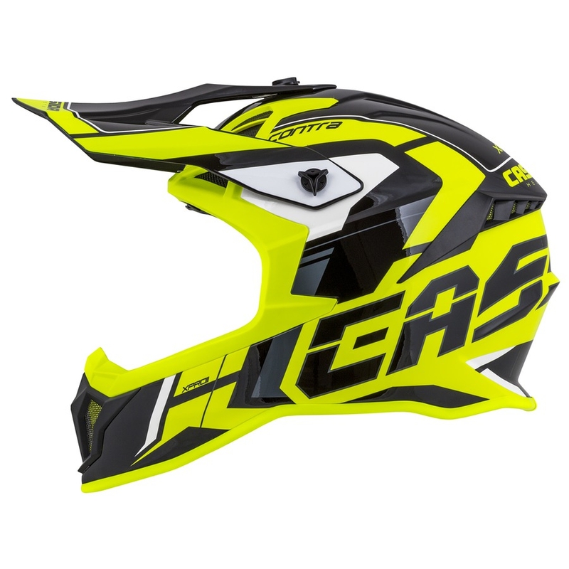 Motokrosová přilba Cassida Cross Pro II Contra fluo žluto-šedo-černá
