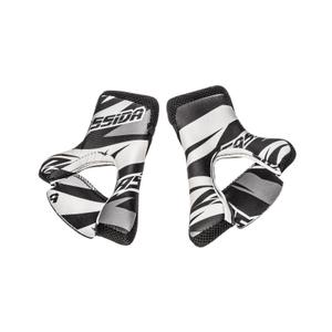 Vidinės skruostų pagalvėlės "Cassida Cross Pro II" šalmui juoda-balta-pilka