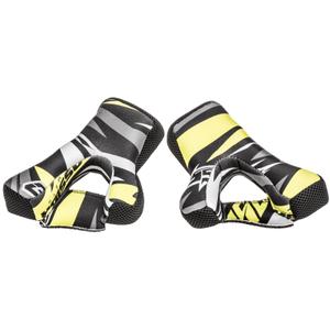 "Cassida Cross Pro II" fluo geltonai pilkai juodas šalmo vidinis skydelis