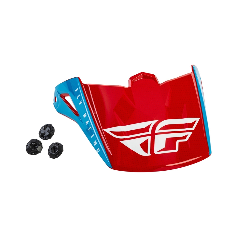 Kšilt pro přilbu FLY Racing Kinetic Straight červeno-bílo-modrý