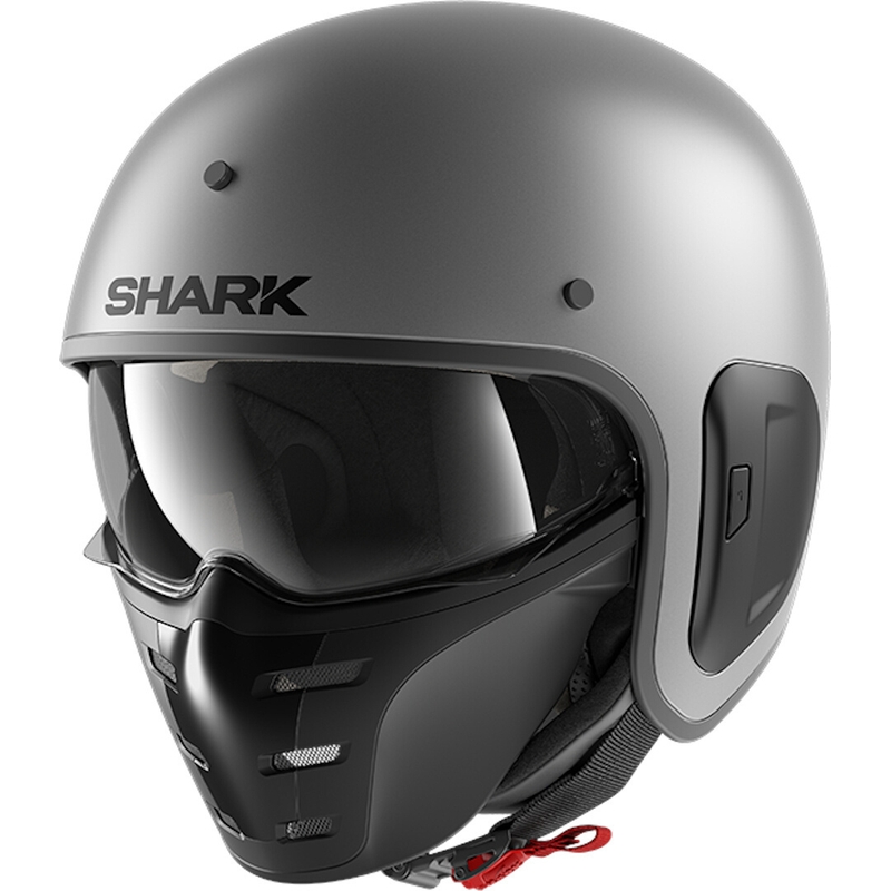 Otevřená přilba s maskou SHARK S-DRAK 2 Blank antracitová matná