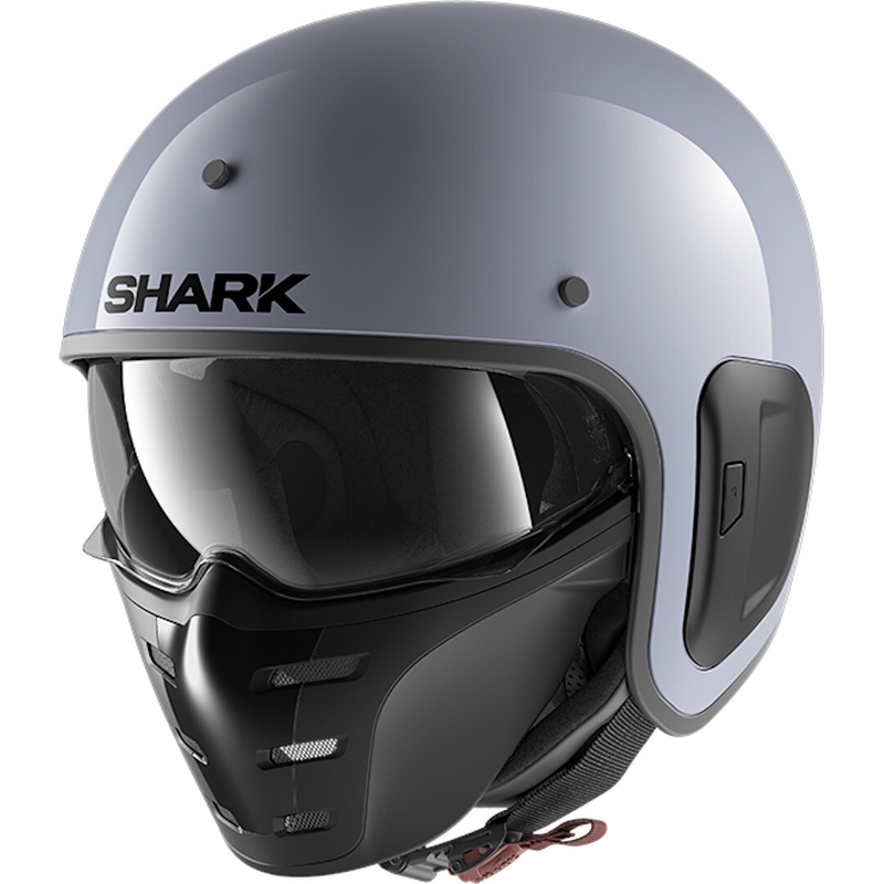 Otevřená přilba s maskou SHARK S-DRAK 2 Blank šedá