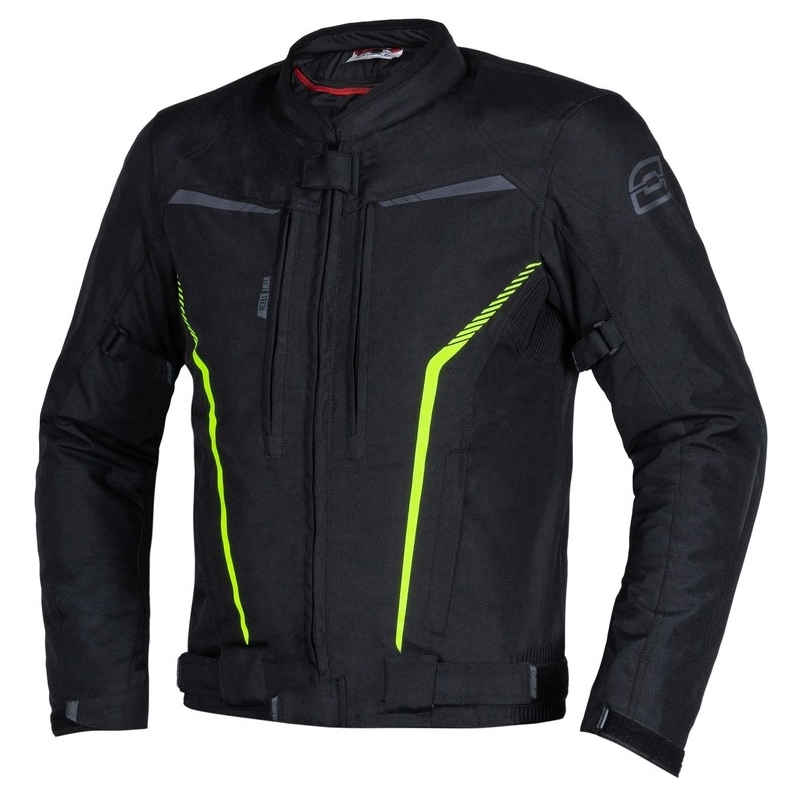 Bunda na motorku Ozone Delta IV černo-fluo žlutá - smaz