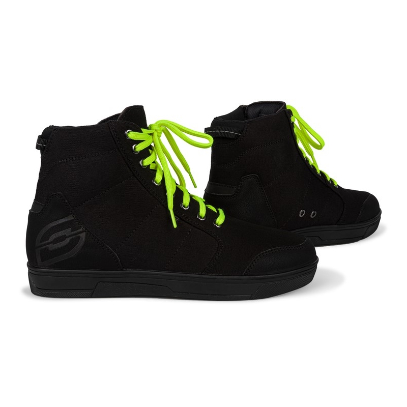 Ozone Town juodai-fluo geltoni motociklininko batai