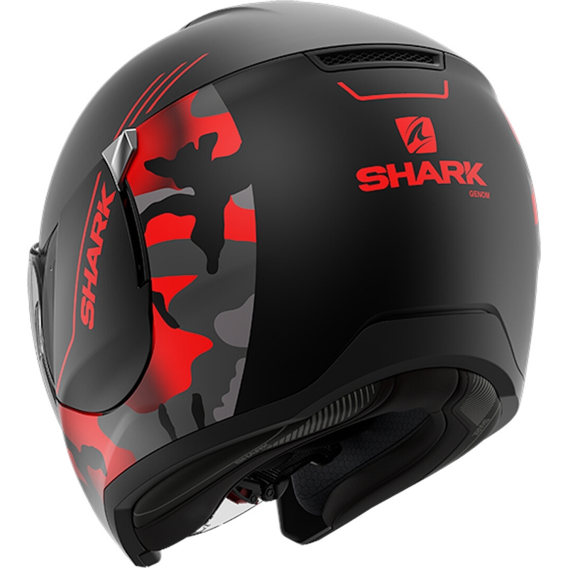 Otevřená přilba SHARK CITYCRUISER Genom černo-červená výprodej