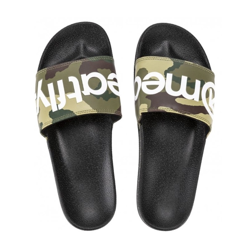 Pánské pantofle Meatfly Hudson camo zelené