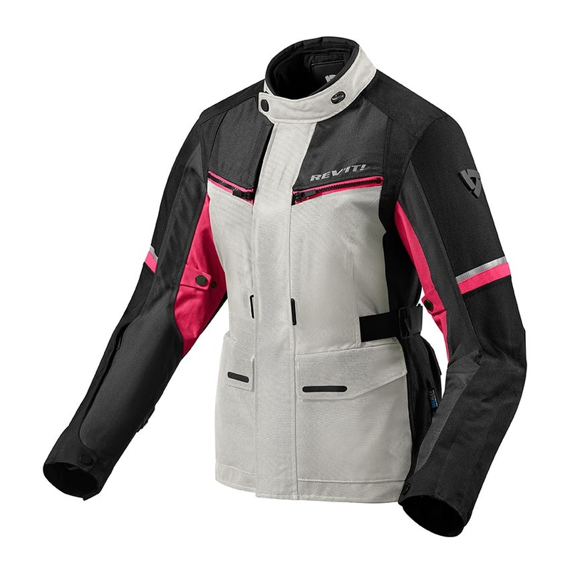 Moteriška Revit Outback 3 motociklininko striukė Silver and Purple išpardavimas