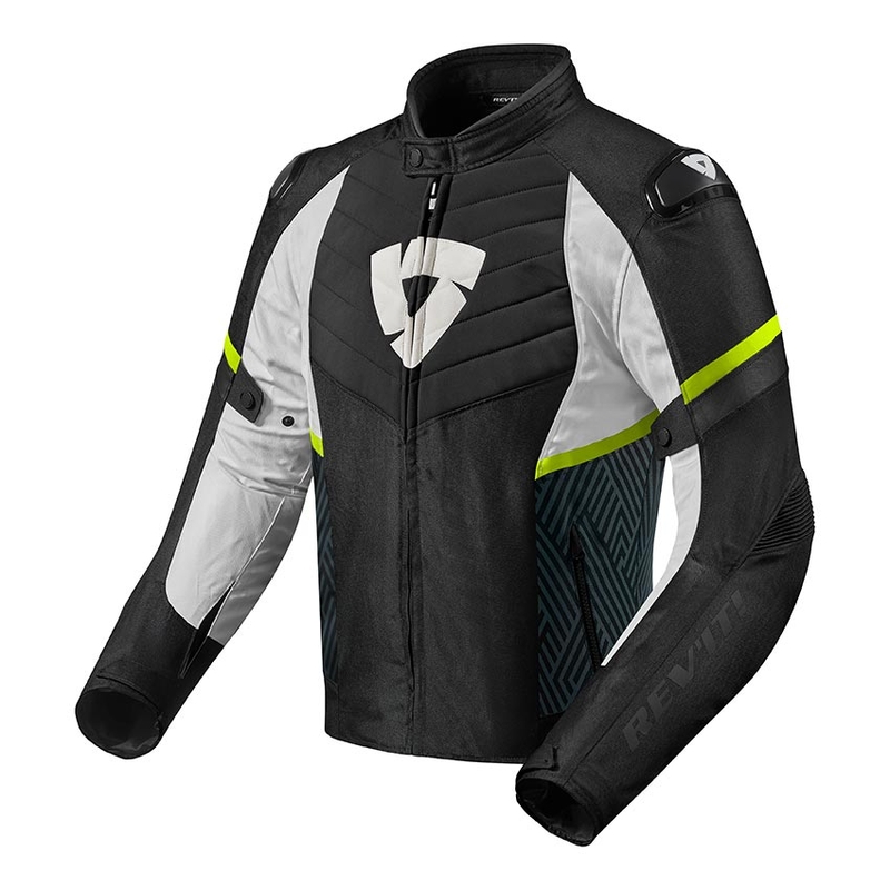 Bunda na motorku Revit Arc H2O černo-fluo žlutá výprodej