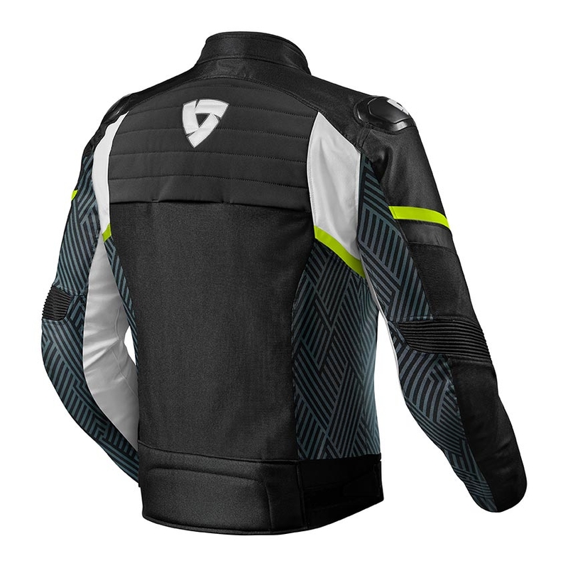 Bunda na motorku Revit Arc H2O černo-fluo žlutá výprodej