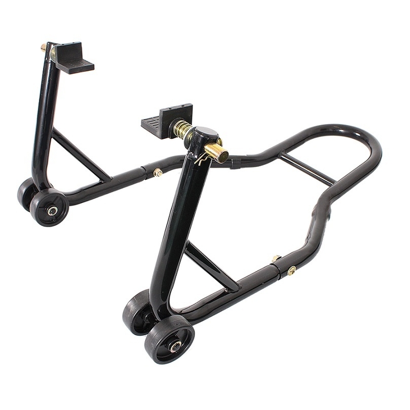 Moto stojan R-TOOL - zadní s kolečky - II. jakost
