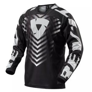 Motokroso marškinėliai Revit Rough juoda ir balta