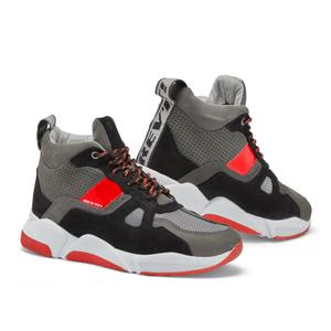 "Revit Astro" juodai pilkos ir fluoro raudonos spalvos motociklininko batai išpardavimas