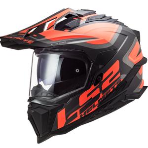 Enduro šalmas LS2 MX701 Explorer Alter juodas-oranžinis-pilkas