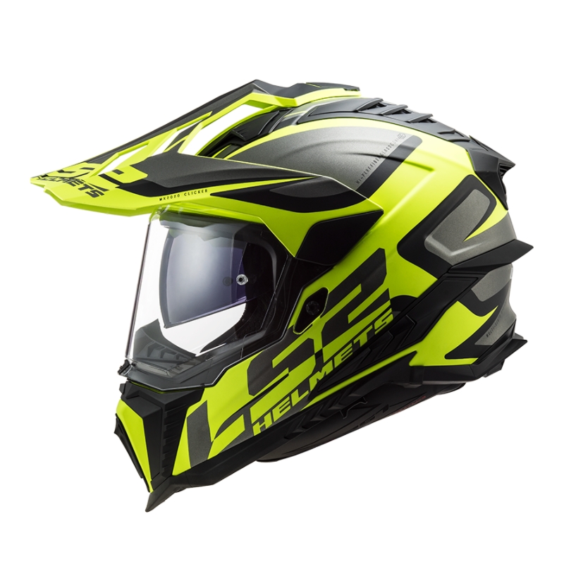 Enduro šalmas LS2 MX701 Explorer Alter juoda-pilka-fluo geltona