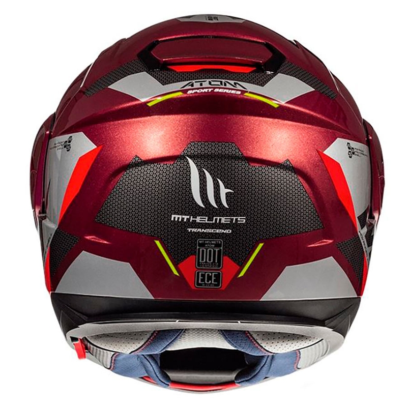 Vyklápěcí přilba na motorku MT Atom SV TRANSCEND F5 červená - II. jakost