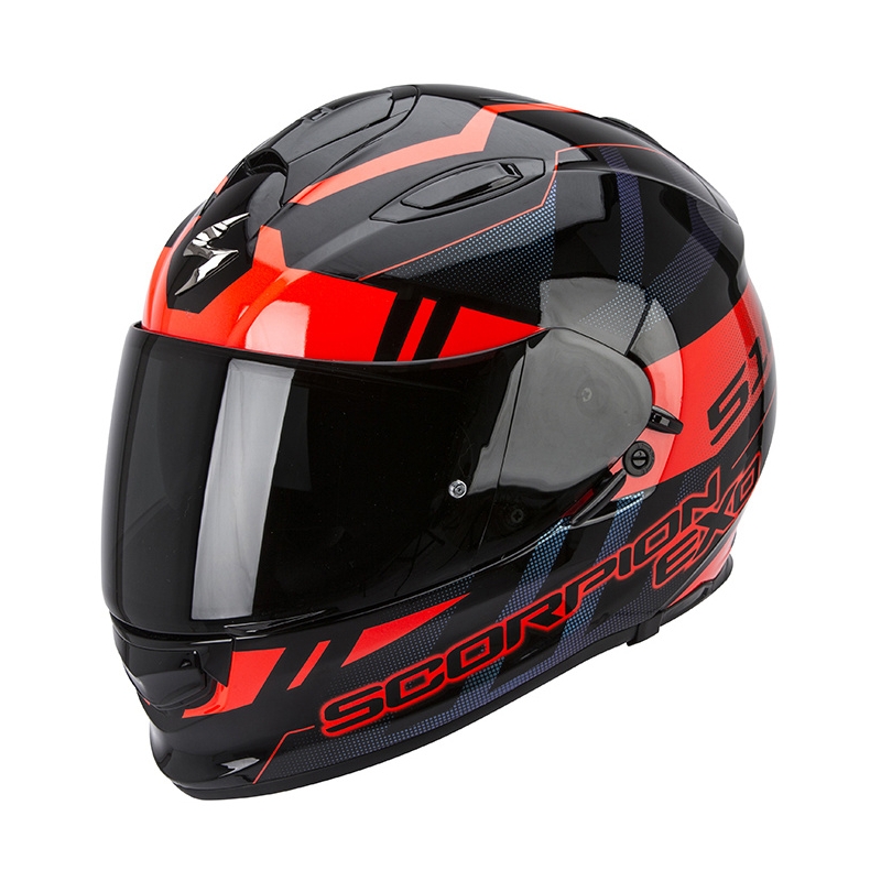 Moto integrální přilba Scorpion EXO-510 Stage černo-červená výprodej