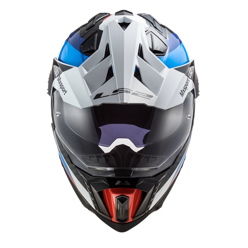 Enduro přilba LS2 MX701 Explorer C Frontier černo-modro-bílá