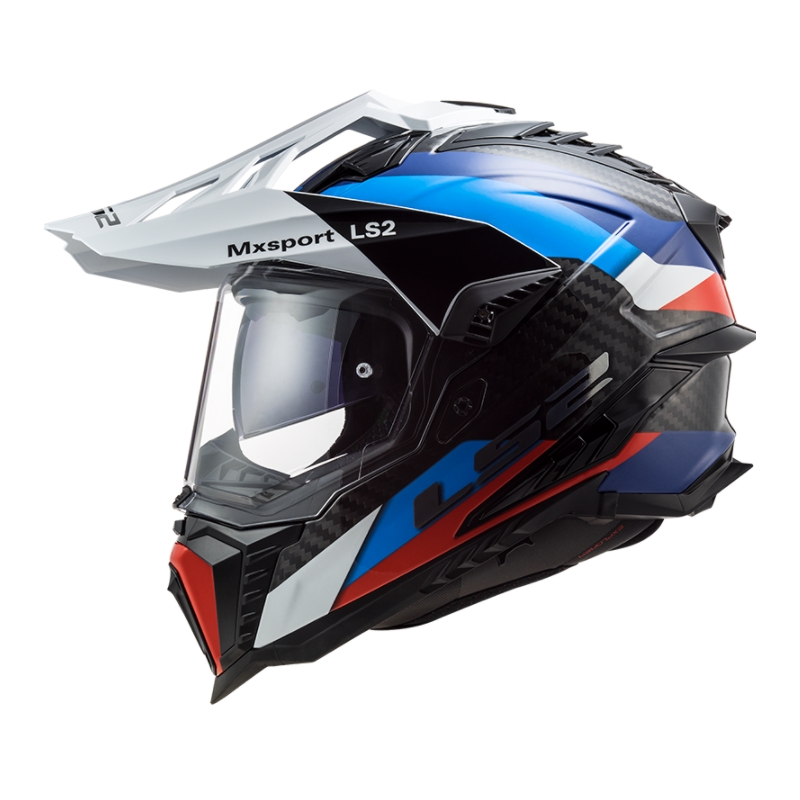 Enduro přilba LS2 MX701 Explorer C Frontier černo-modro-bílá