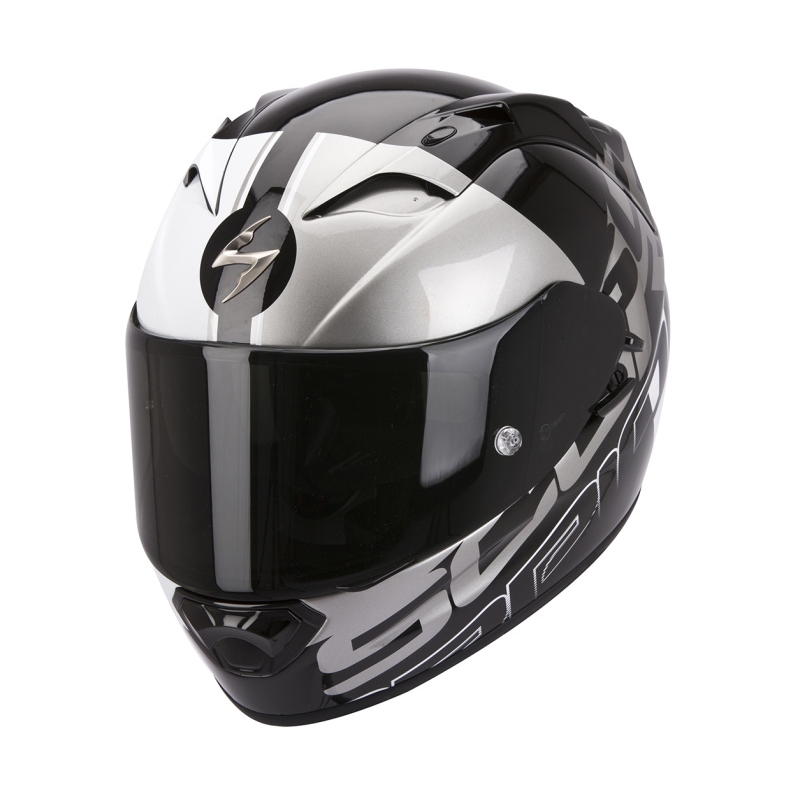 Moto integrální přilba Scorpion EXO-1200 Quarterback černo-stříbrná