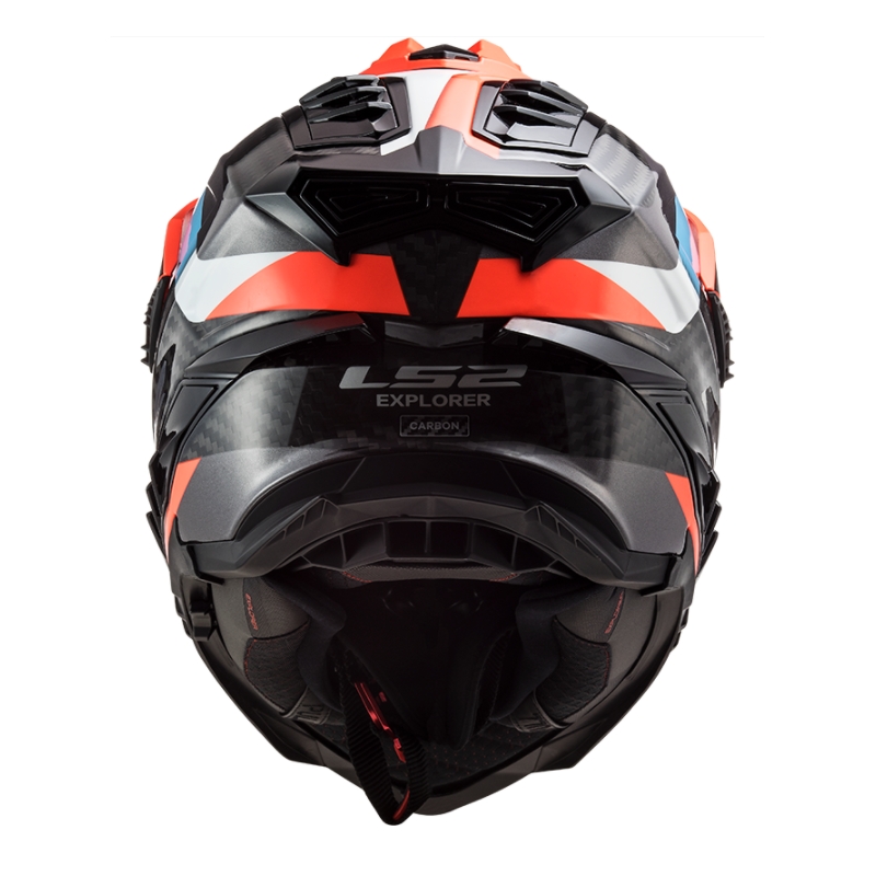 Enduro přilba LS2 MX701 Explorer C Frontier černo-oranžovo-modrá